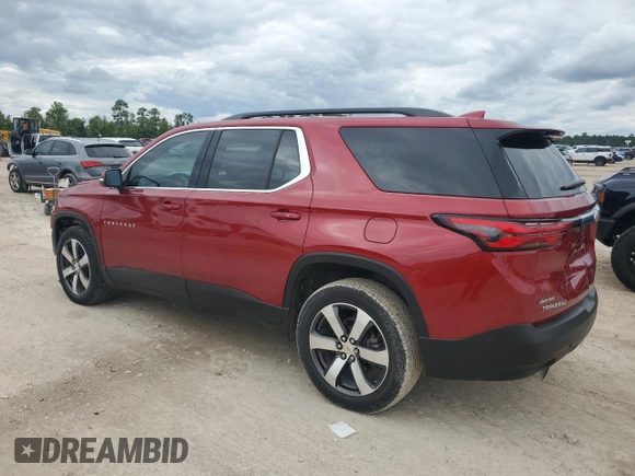 2022 Chevrolet Traverse LT Leather with VIN 1GNERHKW5NJ142008, listed as a Copart auction lot 69851374 with 50,224 mi miles and Salvage Title. Bid and sale history available at carsss.com. Image 2.