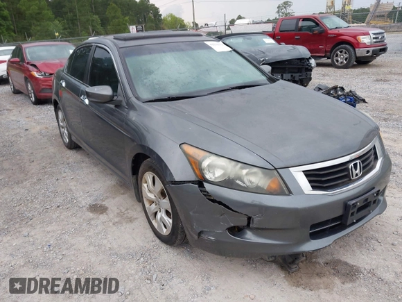 2010 Honda Accord EX-L z VIN 1HGCP3F83AA015323, wystawiony jako IAAI lot #42232579 z przebiegiem 182 695 mil mil oraz . Historia ofert i sprzedaży dostępna na DreamBid. Obrazek 1.