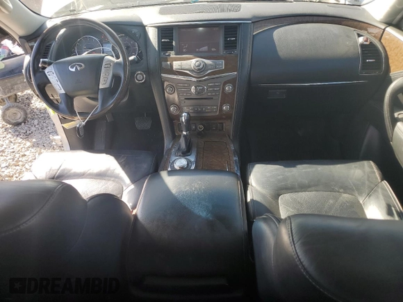 2017 Infiniti QX80 with VIN JN8AZ2NE6H9156016, listed as a Copart auction lot 72435714 with 119,298 mi miles and Salvage Title. Bid and sale history available at carsss.com. Image 8.