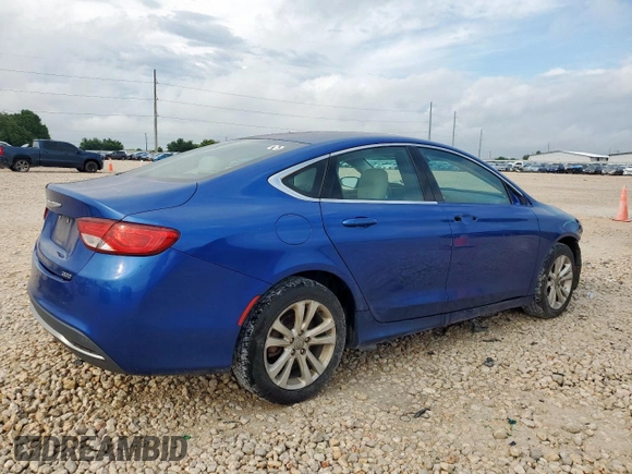 2015 Chrysler 200 Limited z VIN 1C3CCCAB1FN709073, wystawiony jako Copart lot #57552465 z przebiegiem 202 466 mil mil oraz Szkoda całkowita • Salvage title. Historia ofert i sprzedaży dostępna na DreamBid. Obrazek 3.