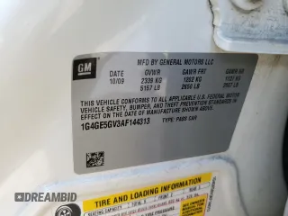 2010 Buick LaCrosse CXS with VIN 1G4GE5GV3AF144313, listed as a Copart auction lot 56074085 with 203,698 mi miles and Salvage title. Bid and sale history available at DreamBid. Image 12.