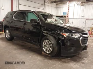 2020 Chevrolet Traverse LS with VIN 1GNEVFKW7LJ257187, listed as a IAAI auction lot 40565965 with 52,913 mi miles. Bid and sale history available at carsss.com. Image 1.
