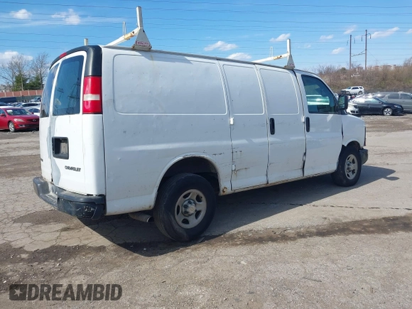 2006 Chevrolet Express Cargo Van with VIN 1GCFG15X861106359, listed as a IAAI auction lot 41847444 with 240,417 mi miles. Bid and sale history available at carsss.com. Image 4.