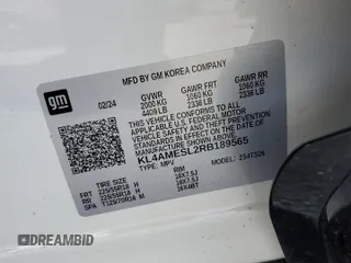 2024 Buick Encore GX Sport Touring with VIN KL4AMESL2RB189565, listed as a Copart auction lot 62191195 with 8,628 mi miles and Non repairable. Bid and sale history available at DreamBid. Image 12.