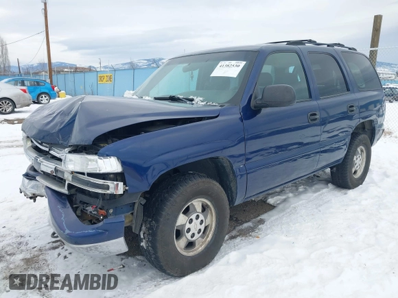 2002 Chevrolet Tahoe LS with VIN 1GNEK13V12J330179, listed as a IAAI auction lot 41382530 with 216,051 mi miles and . Bid and sale history available at DreamBid. Image 18.
