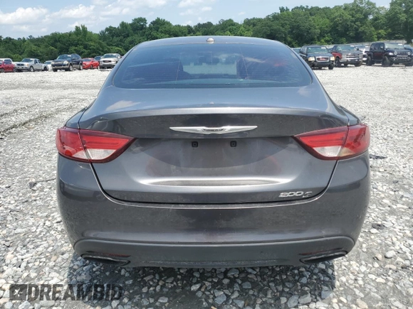 2015 Chrysler 200 S with VIN 1C3CCCBB1FN655126, listed as a Copart auction lot 57290915 with 148,355 mi miles and Salvage title. Bid and sale history available at DreamBid. Image 6.