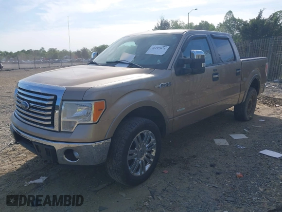 2012 Ford F-150 XL with VIN 1FTFW1ET1CFA03279, listed as a IAAI auction lot 42107076 with 160,972 mi miles. Bid and sale history available at carsss.com. Image 2.