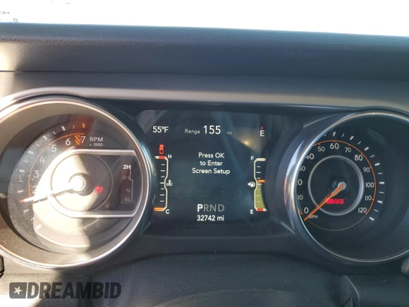 2021 Jeep Gladiator 80th Anniversary with VIN 1C6HJTAG7ML524612, listed as a Copart auction lot 42035885 with 32,742 mi miles and Salvage title. Bid and sale history available at DreamBid. Image 9.