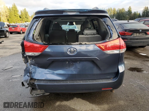 2014 Toyota Sienna XLE with VIN 5TDYK3DC6ES446435, listed as a Copart auction lot 85085274 with 0 mi miles and Salvage Title. Bid and sale history available at carsss.com. Image 6.