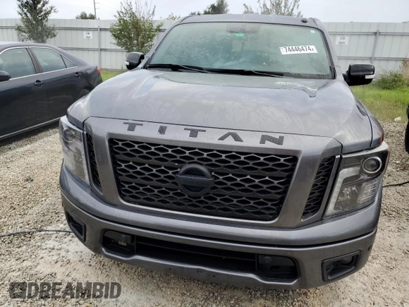 2019 Nissan Titan SV with VIN 1N6AA1E67KN516380, listed as a Copart auction lot 74446474 with 82,326 mi miles and Non repairable. Bid and sale history available at DreamBid. Image 5.