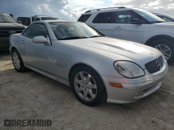 2002 Mercedes-Benz SLK-Class 2.3L Kompressor with VIN WDBKK49F22F269133, listed as a Copart auction lot 74792244 with 53,137 mi miles and Salvage Title. Bid and sale history available at carsss.com. Image 4.