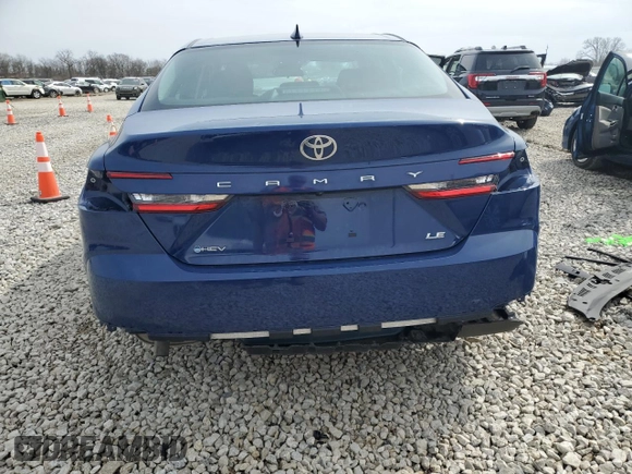 2025 Toyota Camry LE with VIN 4T1DAACK4SU023838, listed as a Copart auction lot 49307065 with 6,988 mi miles and Salvage Title. Bid and sale history available at carsss.com. Image 6.