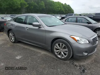 2012 Infiniti M with VIN JN1BY1AP3CM330170, listed as a Copart auction lot 47458715 with 105,726 mi miles and Salvage title. Bid and sale history available at DreamBid. Image 4.