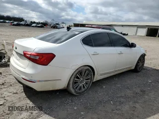 2016 Kia Cadenza Premium with VIN KNALN4D76G5216488, listed as a Copart auction lot 44564075 with 201,053 mi miles and Salvage Title. Bid and sale history available at carsss.com. Image 3.