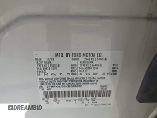 2019 Ford Edge SEL с VIN 2FMPK4J99KBB09082, выставлен на аукционе IAAI как лот 42841161 с пробегом 64 905 миль миль и . История ставок и продаж доступна на DreamBid. Изображение 9.