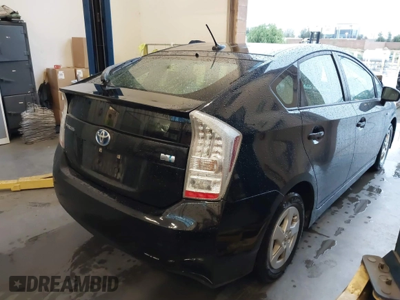 2011 Toyota Prius I with VIN JTDKN3DU0B0252634, listed as a IAAI auction lot 41769304 with 156,182 mi miles. Bid and sale history available at carsss.com. Image 4.