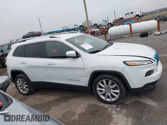 2016 Jeep Cherokee High Altitude with VIN 1C4PJLDB3GW160745, listed as a IAAI auction lot 41847482 with 125,180 mi miles. Bid and sale history available at carsss.com. Image 13.