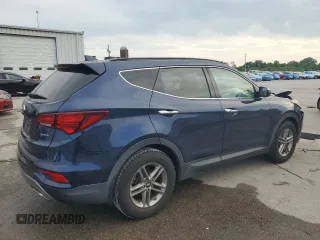2018 Hyundai Santa Fe 2.4L z VIN 5XYZU3LB2JG537457, wystawiony jako Copart lot #56800005 z przebiegiem 97 344 mil mil oraz Szkoda całkowita • Salvage title. Historia ofert i sprzedaży dostępna na DreamBid. Obrazek 3.