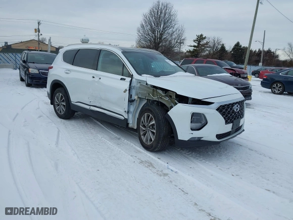 2020 Hyundai Santa Fe SEL with VIN 5NMS33AD7LH289661, listed as a IAAI auction lot 41613392 with 22,115 mi miles. Bid and sale history available at carsss.com. Image 1.