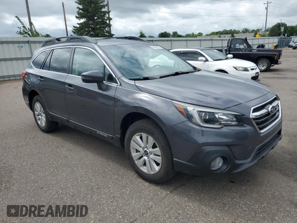 2019 Subaru Outback Premium with VIN 4S4BSAFC5K3376488, listed as a Copart auction lot 60684205 with 56,831 mi miles and Salvage title. Bid and sale history available at DreamBid. Image 4.