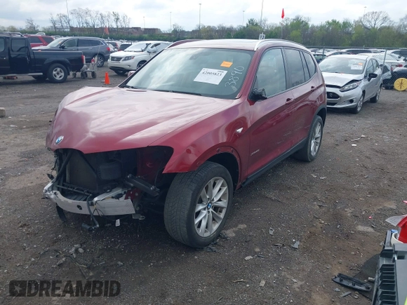 2014 BMW X3 xDrive28i with VIN 5UXWX9C53E0D23890, listed as a IAAI auction lot 42005823 with 129,564 mi miles and . Bid and sale history available at DreamBid. Image 17.