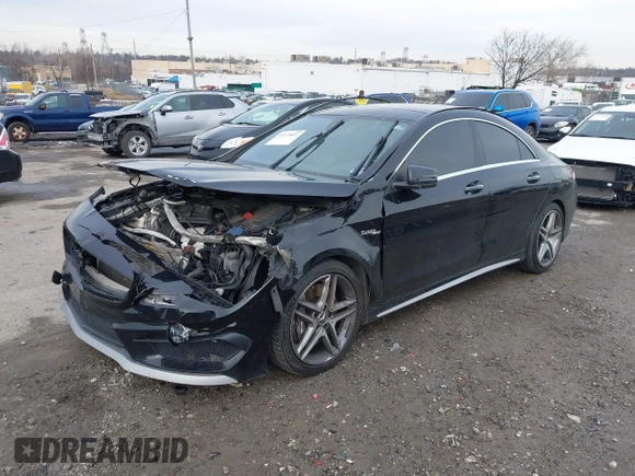 2015 Mercedes-Benz CLA 45 AMG with VIN WDDSJ5CB7FN181583, listed as a IAAI auction lot 41475027 with 127,602 mi miles and . Bid and sale history available at DreamBid. Image 2.
