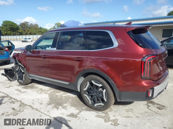 2024 Kia Telluride EX with VIN 5XYP34GC3RG554511, listed as a Copart auction lot 80327014 with 3,006 mi miles and Salvage Title. Bid and sale history available at DreamBid. Image 2.