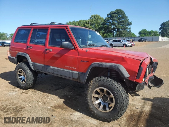 1998 Jeep Cherokee Sport with VIN 1J4FJ68S3WL167809, listed as a Copart auction lot 53829645 with Not provided miles and Salvage title. Bid and sale history available at DreamBid. Image 4.
