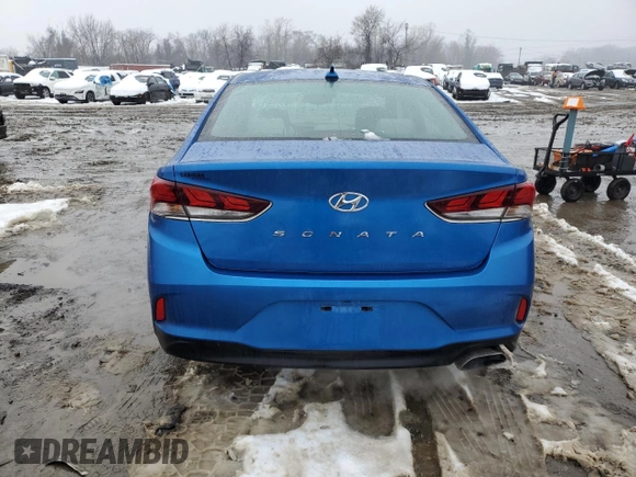 2018 Hyundai Sonata SEL with VIN 5NPE34AF1JH663556, listed as a Copart auction lot 45121305 with 57,941 mi miles and Salvage Title. Bid and sale history available at DreamBid. Image 6.