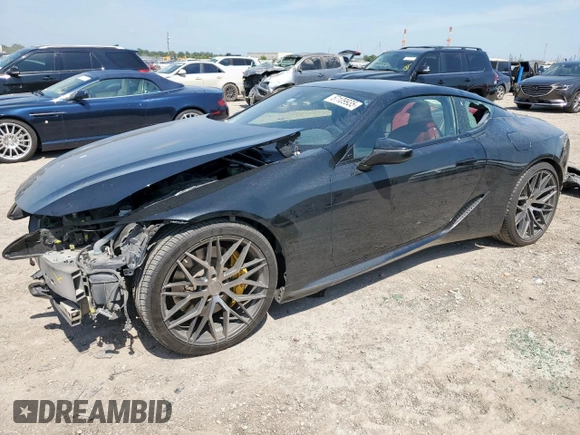 2018 Lexus LC 500h z VIN JTHHP5AY5JA001509, wystawiony jako Copart lot #57109935 z przebiegiem 186 012 mil mil oraz Szkody całkowita. Historia ofert i sprzedaży dostępna na DreamBid. Obrazek 1.