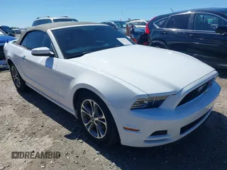 2014 Ford Mustang V6 with VIN 1ZVBP8EM5E5213273, listed as a IAAI auction lot 41833081 with 123,857 mi miles and . Bid and sale history available at DreamBid. Image 1.