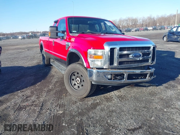 2008 Ford Super Duty F-250 SRW XL with VIN 1FTSX21568EC12510, listed as a IAAI auction lot 41599139 with 159,279 mi miles. Bid and sale history available at carsss.com. Image 1.