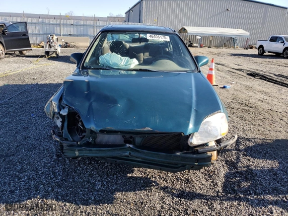 1998 Honda Civic EX with VIN 2HGEJ8548WH511734, listed as a Copart auction lot 46406175 with 215,785 mi miles and Salvage Title. Bid and sale history available at carsss.com. Image 5.