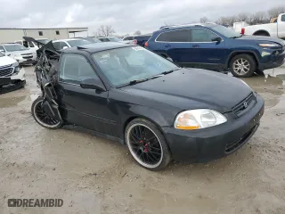 1996 Honda Civic EX with VIN 1HGEJ8149TL000909, listed as a Copart auction lot 86642394 with 178,900 mi miles and Salvage Title. Bid and sale history available at carsss.com. Image 4.