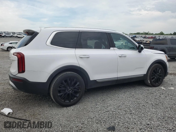 2022 Kia Telluride SX with VIN 5XYP5DHC6NG222534, listed as a Copart auction lot 58656315 with 76,952 mi miles and Salvage title. Bid and sale history available at DreamBid. Image 3.