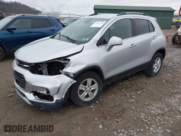 2017 Chevrolet Trax LT with VIN KL7CJPSB6HB133666, listed as a IAAI auction lot 41812766 with 80,376 mi miles. Bid and sale history available at carsss.com. Image 18.