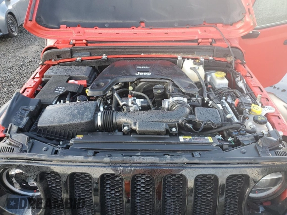 2021 Jeep Wrangler Unlimited Sport Altitude with VIN 1C4HJXDGXMW546873, listed as a Copart auction lot 44045685 with 33,592 mi miles and Salvage Title. Bid and sale history available at carsss.com. Image 11.