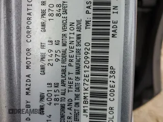 2014 Mazda 3 i Sport with VIN JM1BM1K72E1209920, listed as a Copart auction lot 82866304 with 172,268 mi miles and Salvage Title. Bid and sale history available at carsss.com. Image 14.