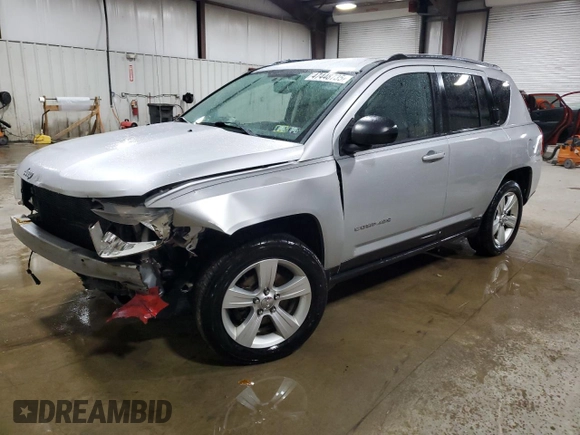 2013 Jeep Compass Latitude with VIN 1C4NJDEB9DD228730, listed as a Copart auction lot 47448735 with 74,447 mi miles and Salvage Title. Bid and sale history available at carsss.com. Image 1.