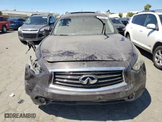 2012 Infiniti FX35 with VIN JN8AS1MW7CM152197, listed as a Copart auction lot 66753344 with 0 mi miles and Salvage Title. Bid and sale history available at carsss.com. Image 5.
