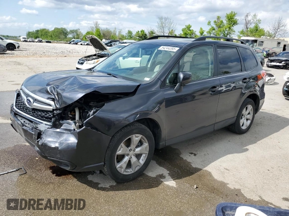2014 Subaru Forester Premium with VIN JF2SJAEC5EH462529, listed as a Copart auction lot 54244395 with 92,293 mi miles and Salvage title. Bid and sale history available at DreamBid. Image 1.