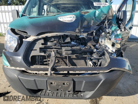 2019 Ford Transit Cargo with VIN 1FTYE1YG5KKA00286, listed as a Copart auction lot 74486154 with Not Provided miles and Salvage Title. Bid and sale history available at DreamBid. Image 11.