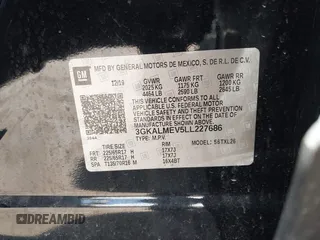 2020 GMC Terrain SLE с VIN 3GKALMEV5LL227686, выставлен на аукционе IAAI как лот 42110168 с пробегом 85 155 миль миль и . История ставок и продаж доступна на DreamBid. Изображение 9.