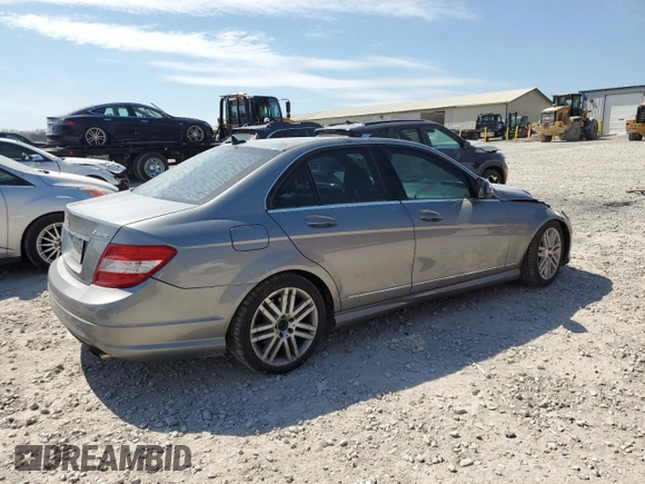 2009 Mercedes-Benz C-Class 3.0L Sport with VIN WDDGF81X59R085083, listed as a Copart auction lot 50717765 with 191,689 mi miles and Salvage Title. Bid and sale history available at carsss.com. Image 3.