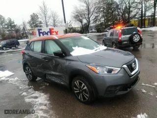 2019 Nissan Kicks SV with VIN 3N1CP5CU3KL543159, listed as a IAAI auction lot 41485737 with 93,656 mi miles. Bid and sale history available at carsss.com. Image 1.