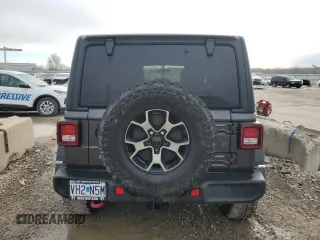 2018 Jeep Wrangler Unlimited Rubicon with VIN 1C4HJXFG7JW167144, listed as a Copart auction lot 48066285 with 132,399 mi miles and Salvage title. Bid and sale history available at DreamBid. Image 6.