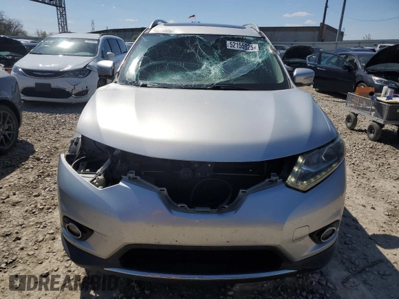 2015 Nissan Rogue SL with VIN 5N1AT2MV1FC896891, listed as a Copart auction lot 52155925 with 130,654 mi miles and Salvage Title. Bid and sale history available at carsss.com. Image 5.
