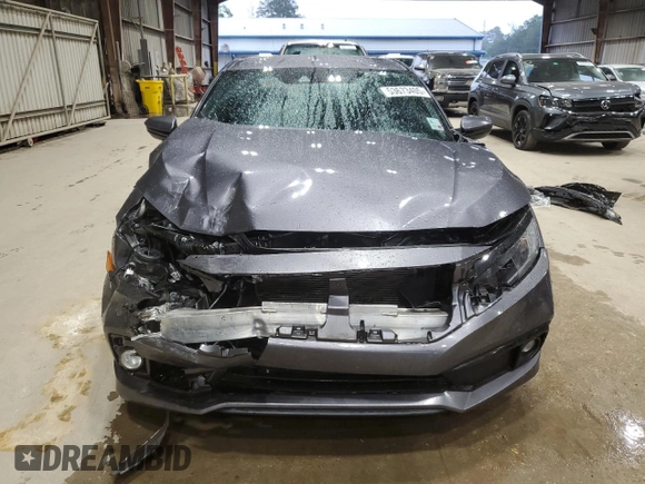 2020 Honda Civic Sedan Sport with VIN 19XFC2F85LE000033, listed as a Copart auction lot 53673405 with 45,386 mi miles and Salvage Title. Bid and sale history available at carsss.com. Image 5.