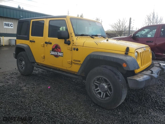2015 Jeep Wrangler Unlimited Sport with VIN 1C4BJWDG9FL660030, listed as a Copart auction lot 45407505 with 120,027 mi miles and Salvage Title. Bid and sale history available at carsss.com. Image 4.