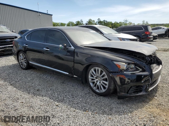 2016 Lexus LS 460 L with VIN JTHGL5EF0G5056502, listed as a Copart auction lot 53759455 with 77,031 mi miles and Salvage title. Bid and sale history available at DreamBid. Image 4.